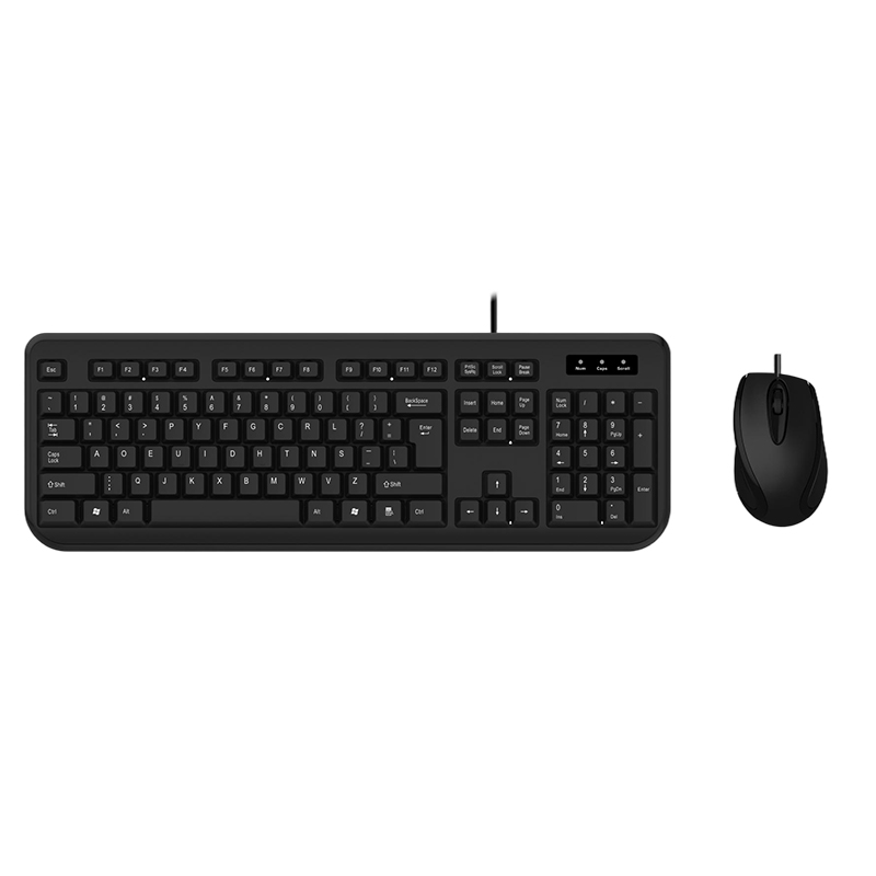 Hot-Selling Wired Keyboard Mouse Set Optically Operated USB Silently Working Factory Direct Sales for Home Office